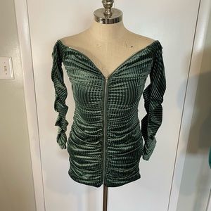 FashionNova holiday dress in a size large, only worn once